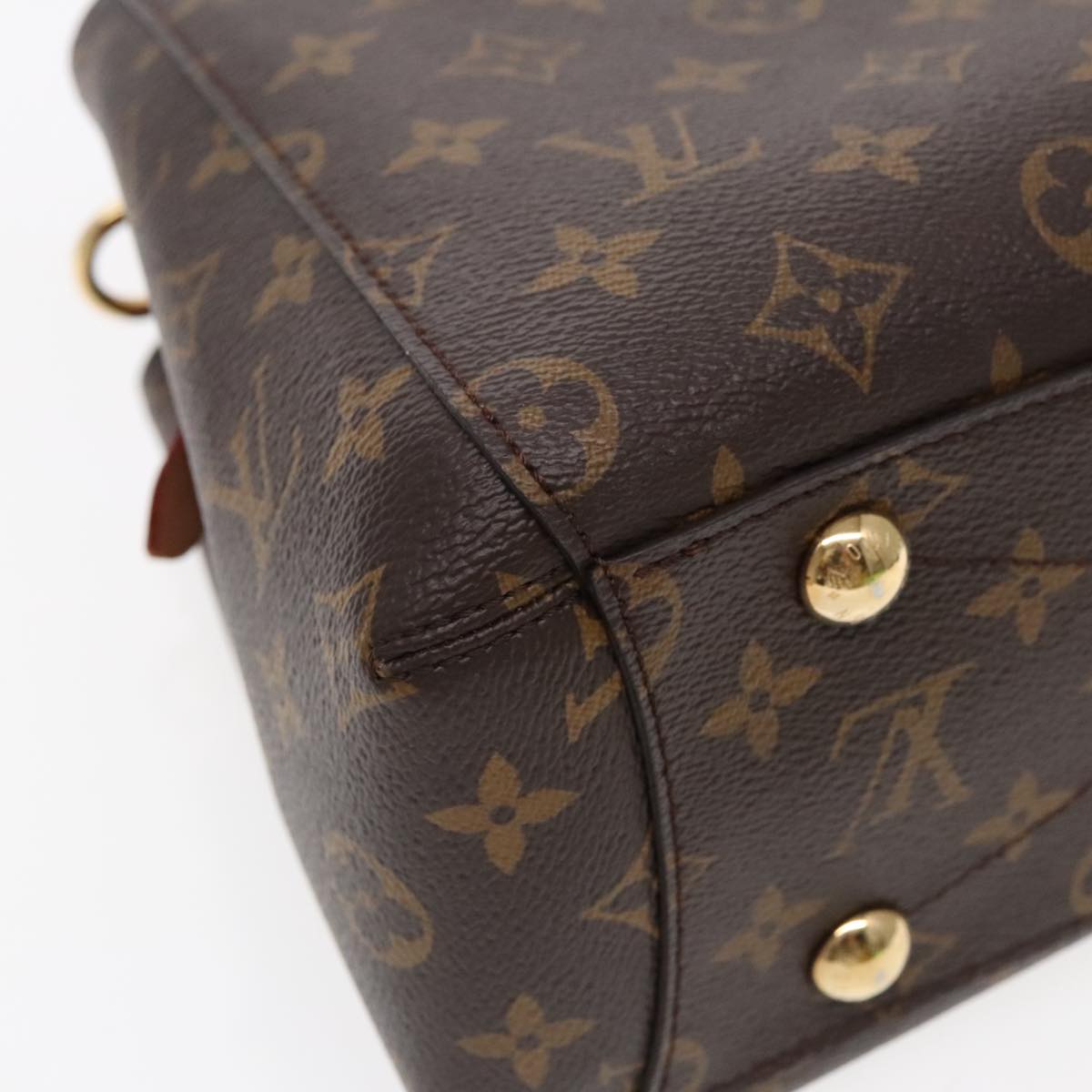 Louis Vuitton Montaigne, Brown, Canvas, handbag