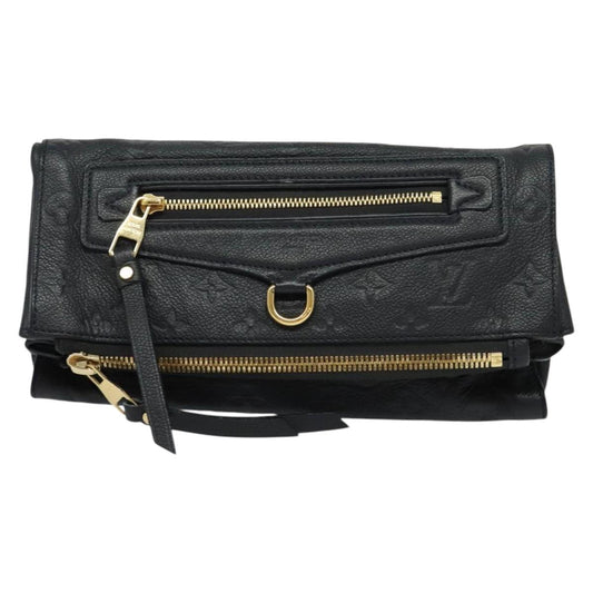 Louis Vuitton Petillante, Black, Leather, clutch