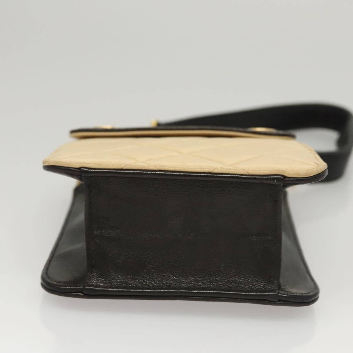Chanel Phone case, Beige, Leather, clutch