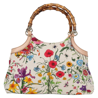 Gucci Bamboo, Multicolour, Canvas, shoulder