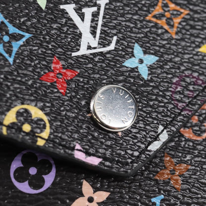 Louis Vuitton Victorine, Black, Canvas, wallet