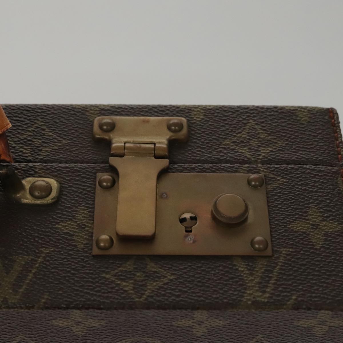 Louis Vuitton President, Brown, Canvas, briefcase