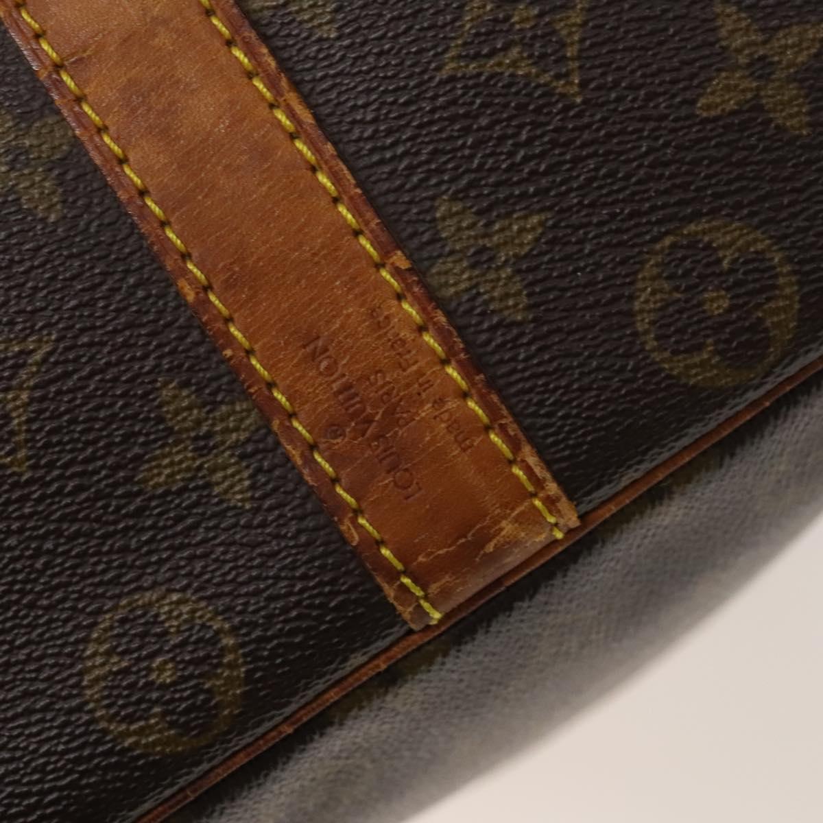 Louis Vuitton Keepall Bandouliere 50, Brown, Canvas, travel