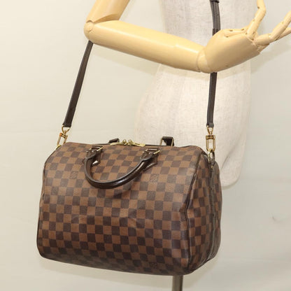 Louis Vuitton Speedy Bandoulière 30, Brown, Canvas, handbag