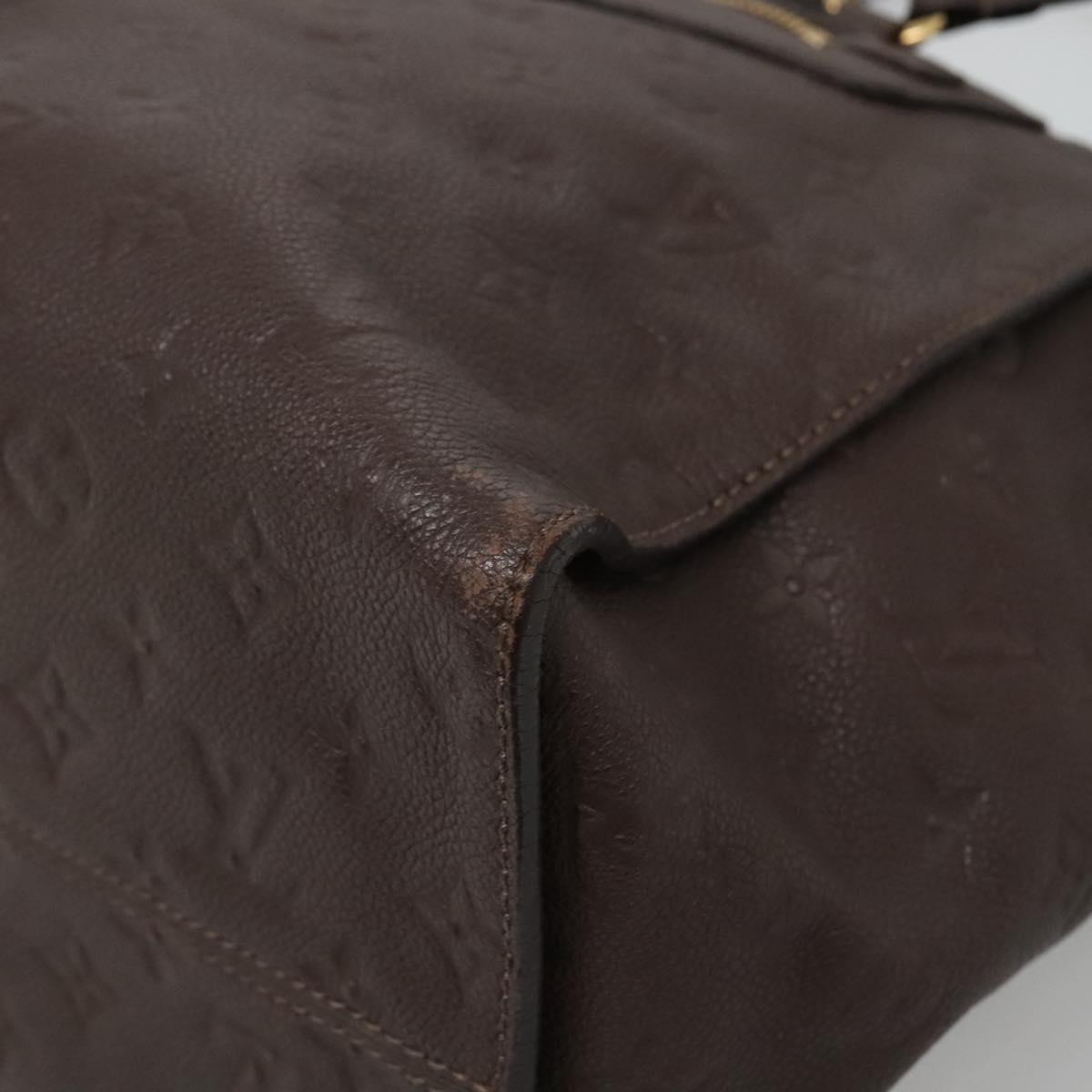 Louis Vuitton Lumineuse, Brown, Leather, tote