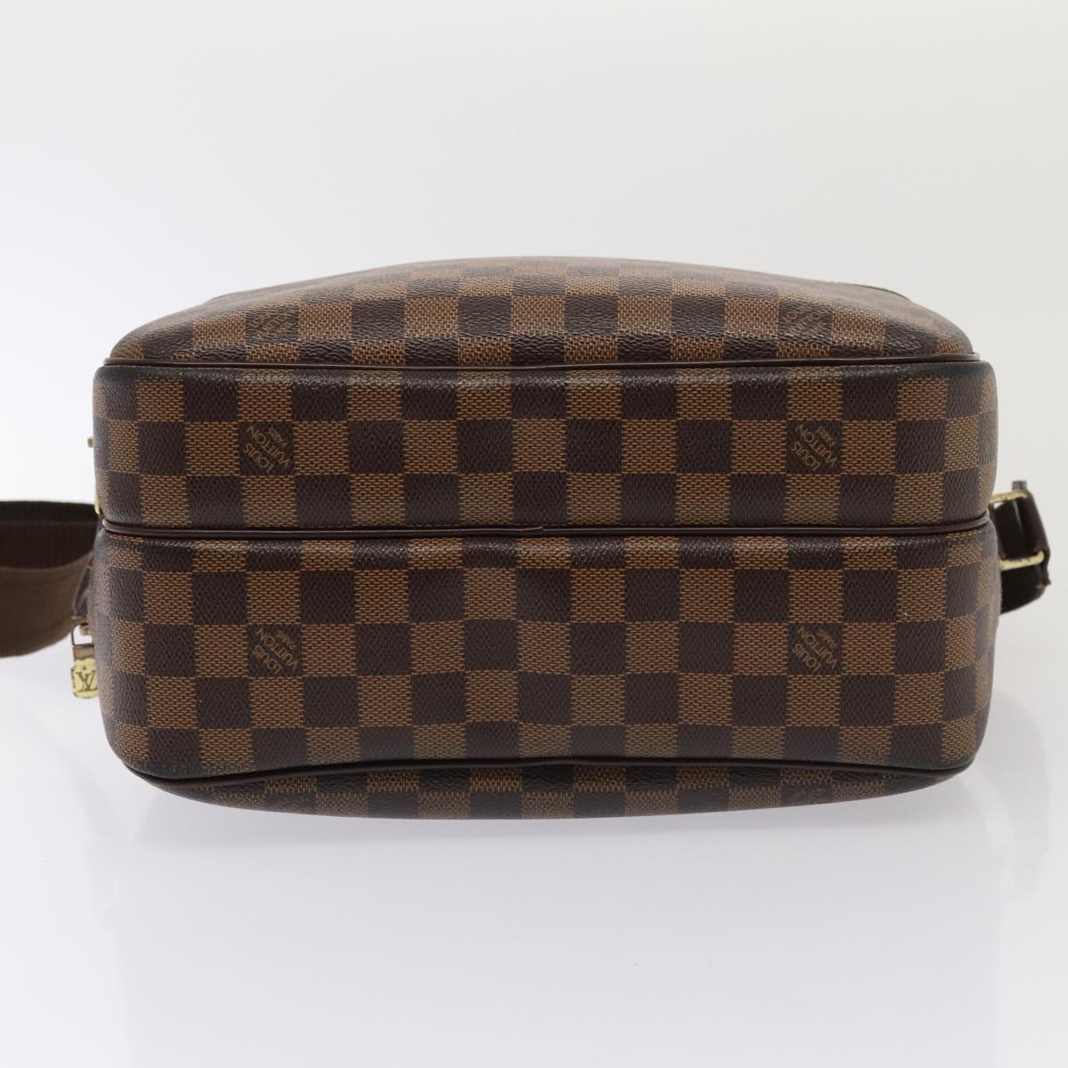 Louis Vuitton Reporter, Brown, Canvas, shoulder