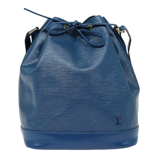 Louis Vuitton Noe, Blue, Leather, shoulder