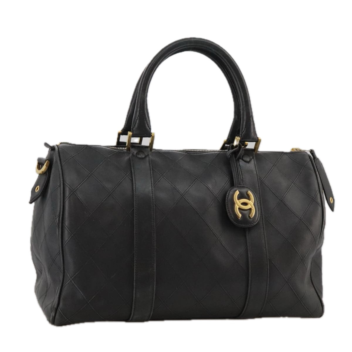 Chanel Cc, Black, Leather, travel