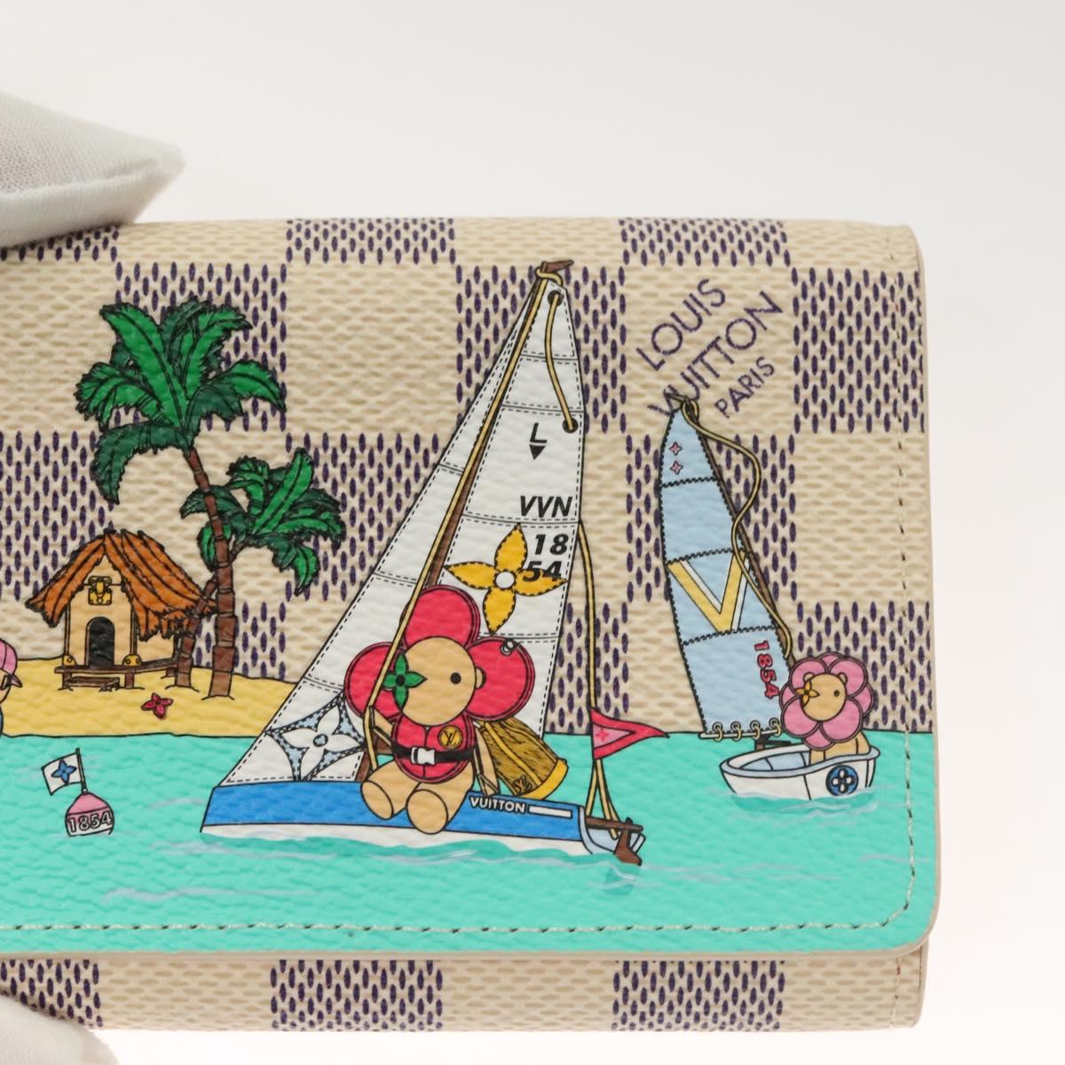 Louis Vuitton Rosalie, White, Canvas, wallet