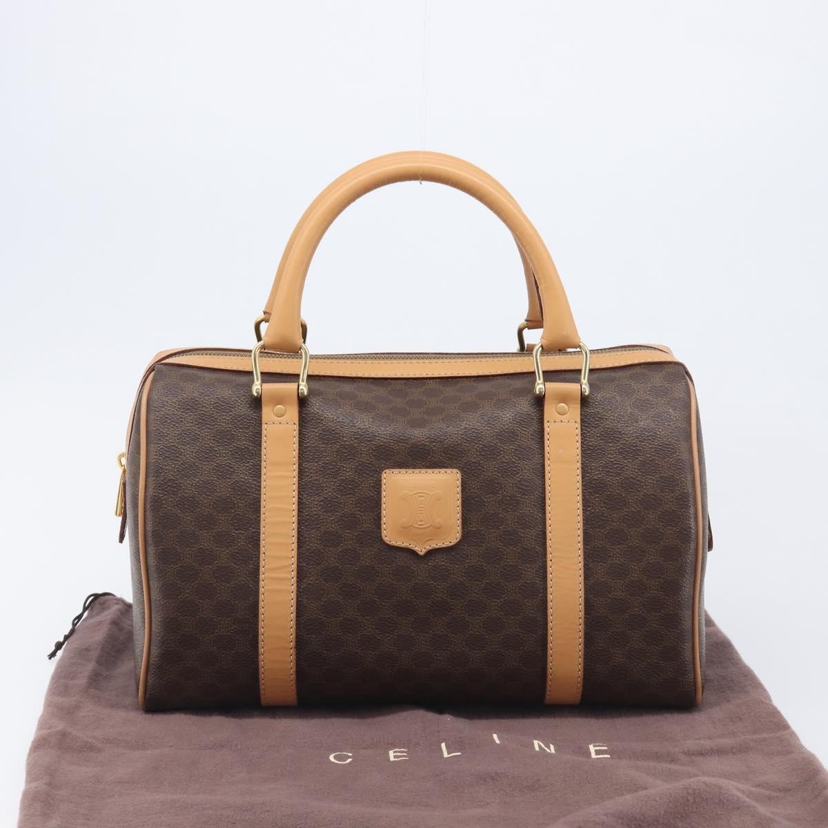 Celine Handbag Canvas, Brown, Canvas, Handbag