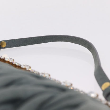 Miu Miu Matelassé Frame Clutch Matelassé Leather, Gray, Suede, Clutch