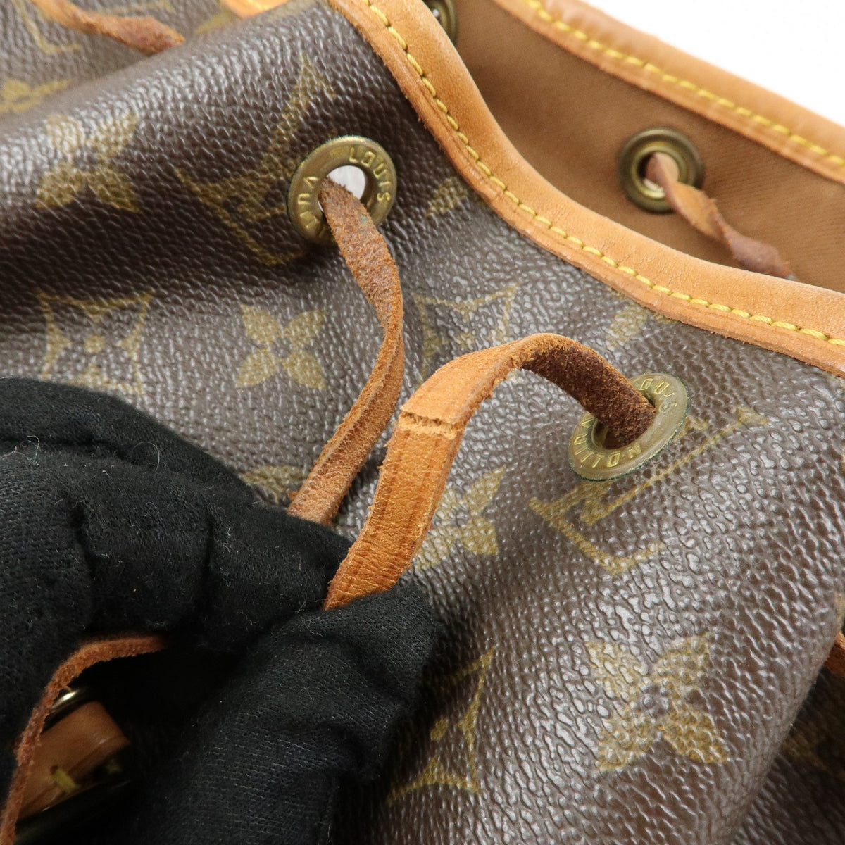 Louis Vuitton Vintage Montsouris Monogram Canvas, Brown, Canvas, Backpack
