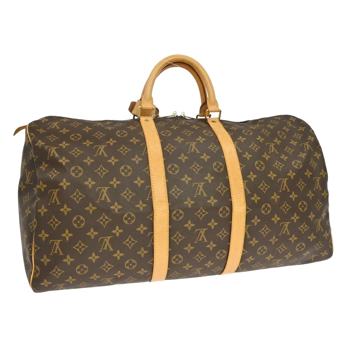 Louis Vuitton Keepall Monogram Canvas, Brown, Canvas, Travel Bag