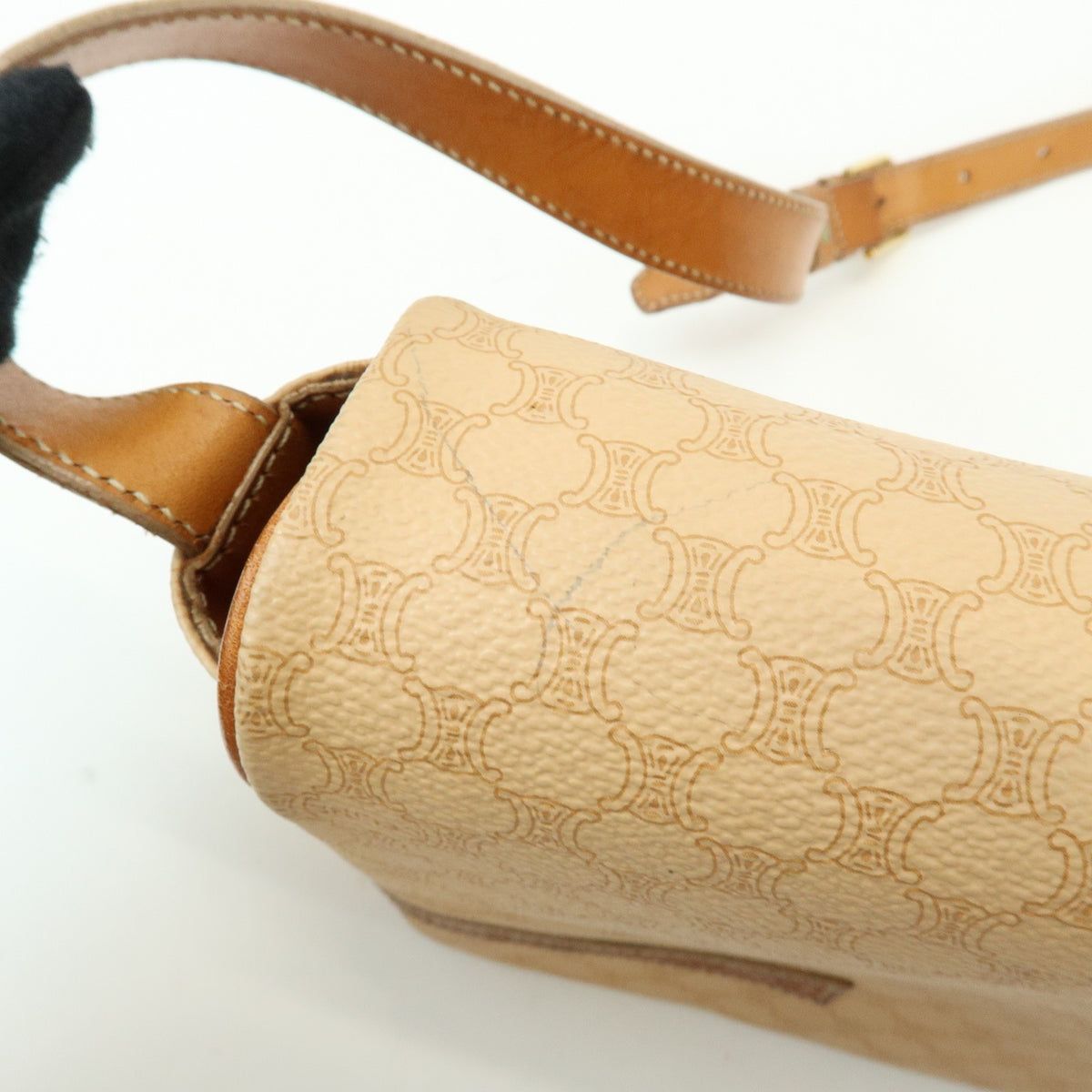 Celine Macadam Canvas and Leather, Beige, PVC, Tote Bag