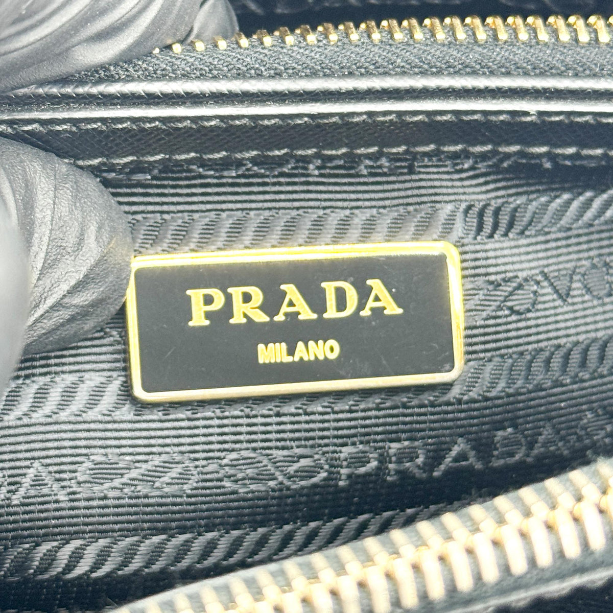 Prada Lux Open Saffiano Leather, Black, Leather, Tote Bag