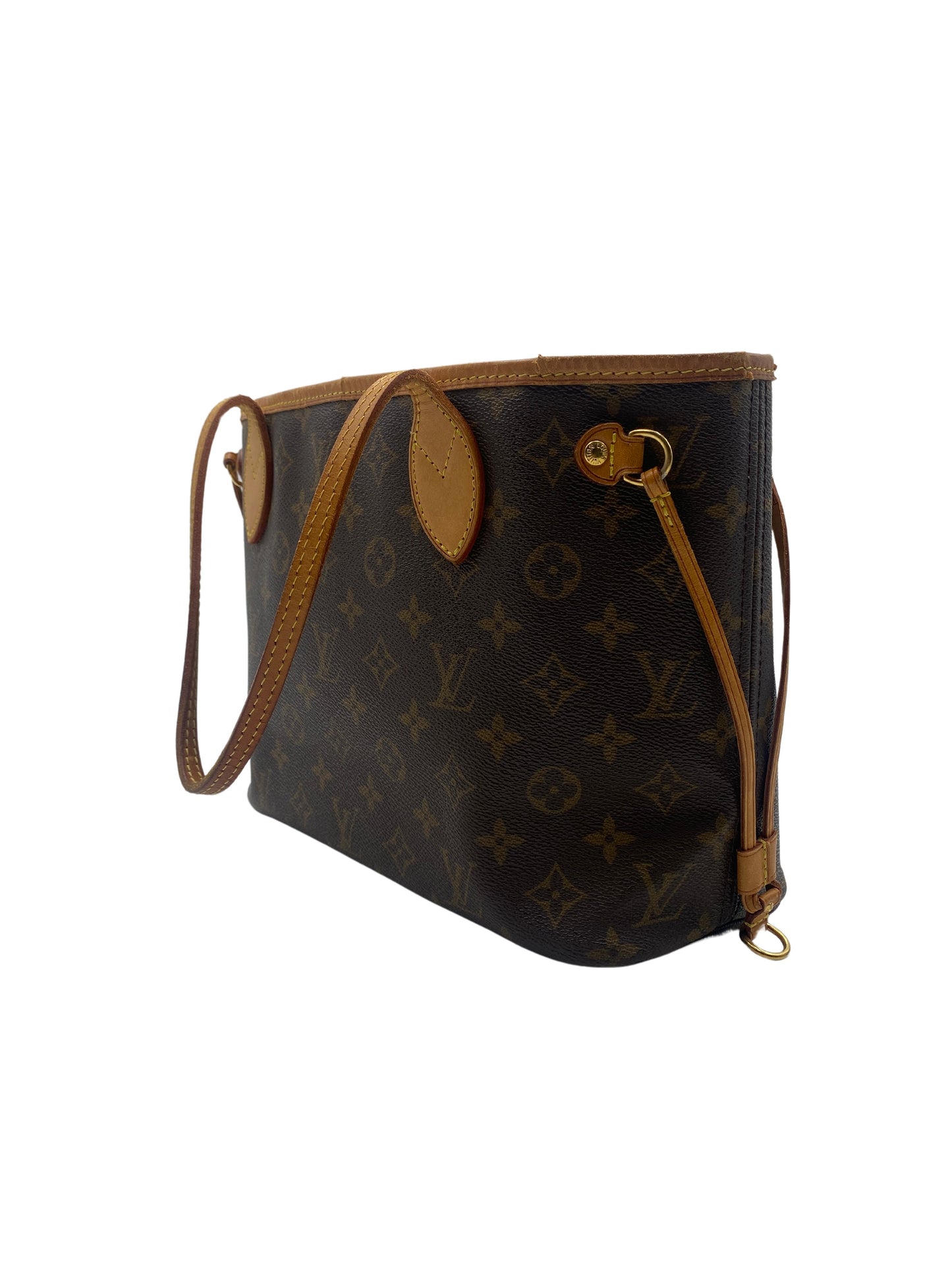 Louis Vuitton Neverfull PM, Brown, Canvas, tote