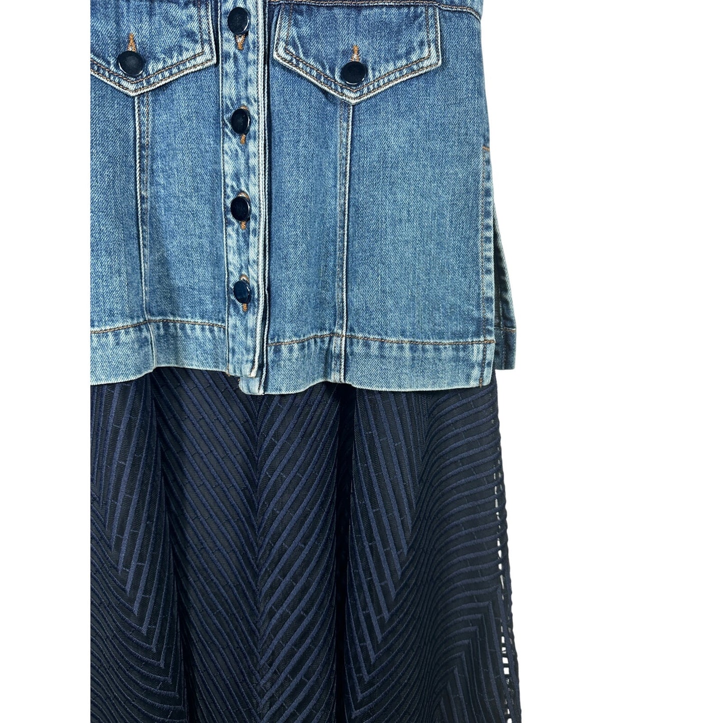 SPORTMAX CODE Denim Midi Dress Blue