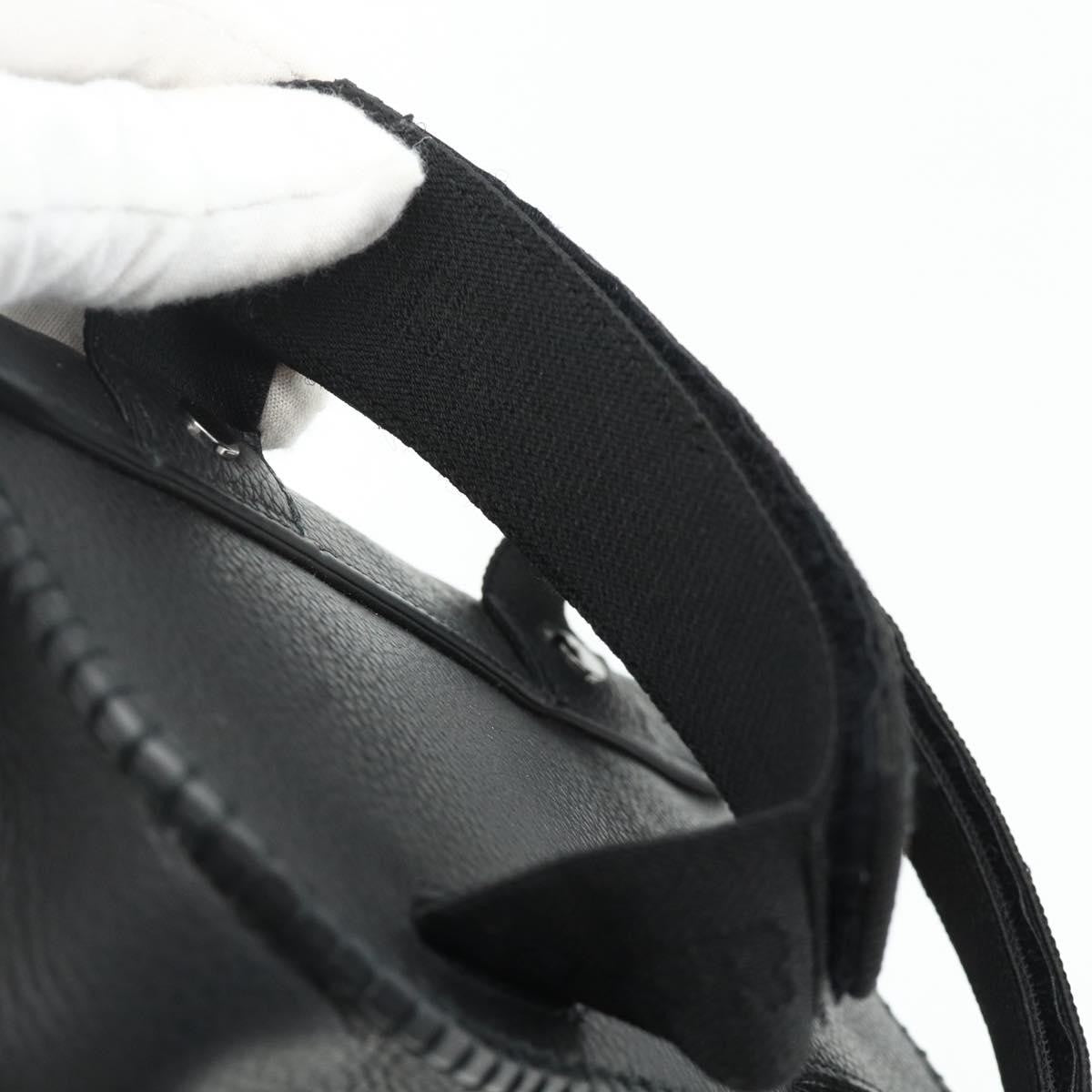 Christian Dior Saddle Pouch Belt Leather, Black, Leather, Clutch