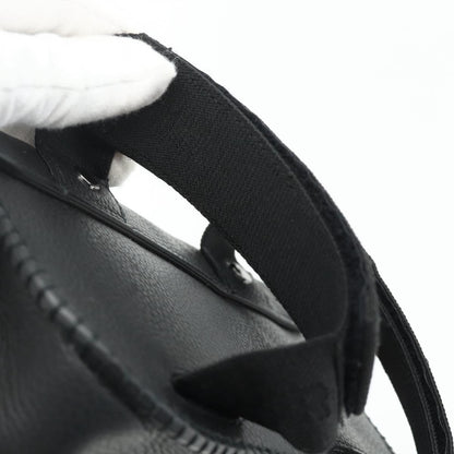 Christian Dior Saddle Pouch Belt Leather, Black, Leather, Clutch
