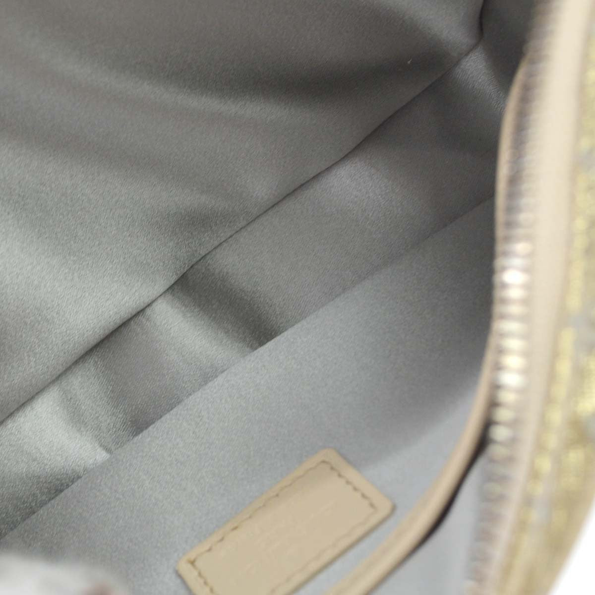 Louis Vuitton McKenna Mini Lin, Gold, Canvas, Shoulder Bag