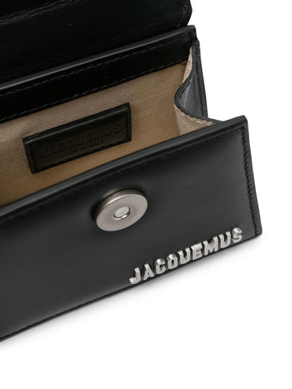 Jacquemus Le Chiquito Bag Leather, BLACK, LEATHER, Handbag