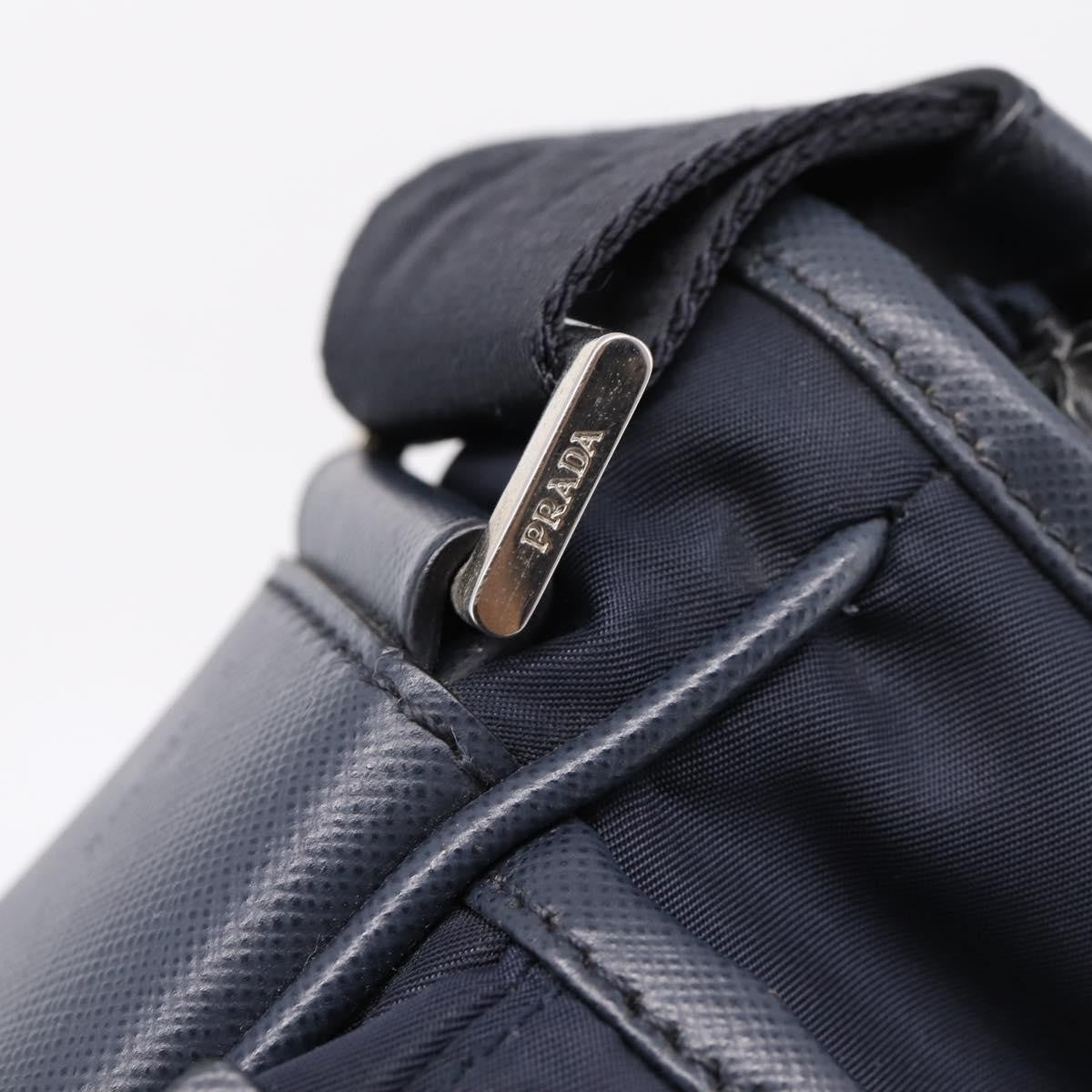Prada Shoulder Tessuto, Navy, Nylon, Shoulder Bag