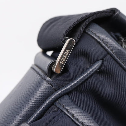 Prada Shoulder Tessuto, Navy, Nylon, Shoulder Bag