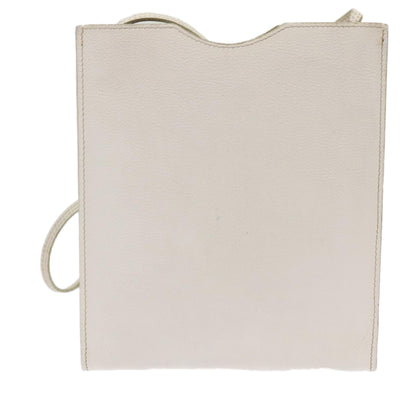 Hermès, White, Leather, shoulder