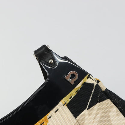 Salvatore Ferragamo Gancini Canvas, Beige, Canvas, Crossbody Bag