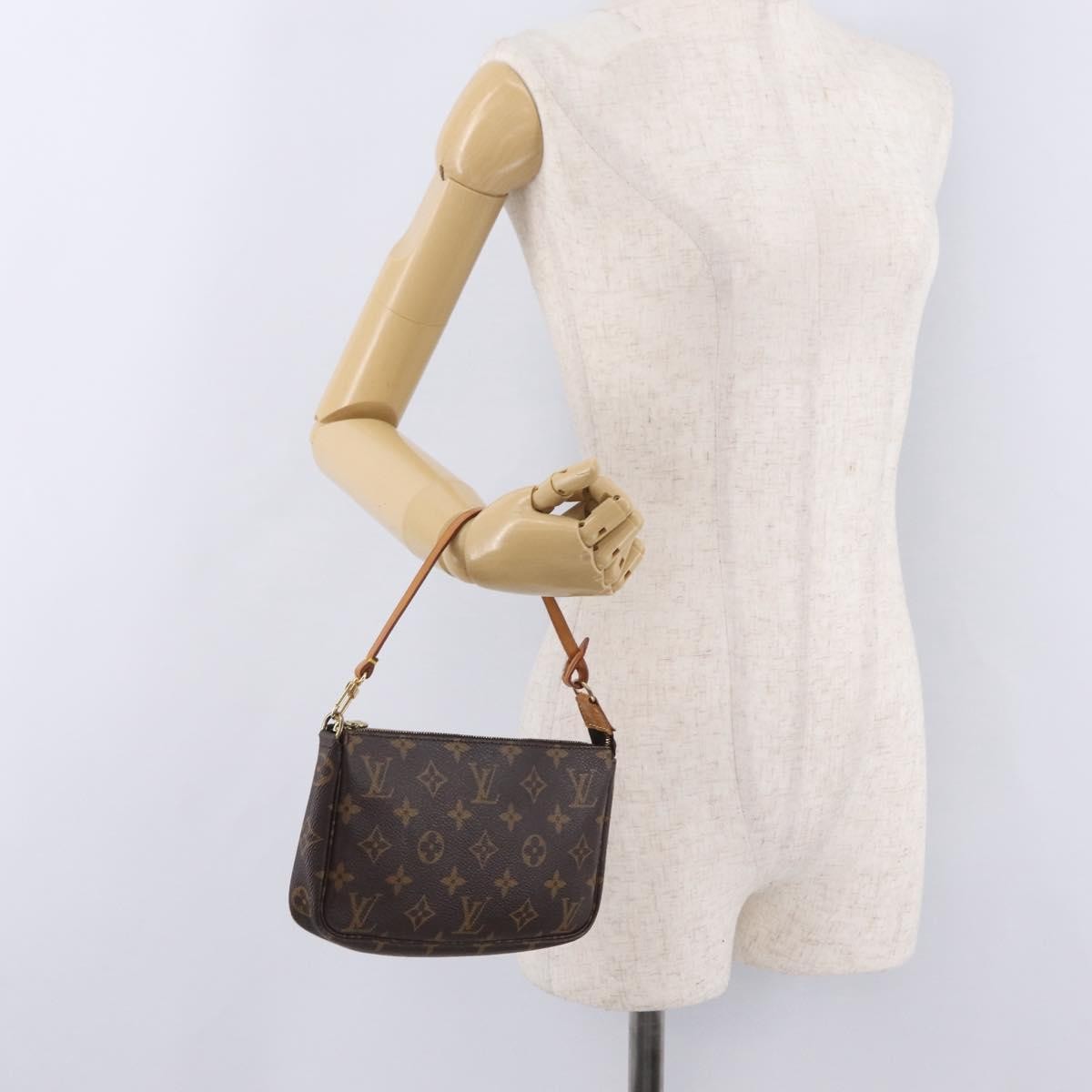 Louis Vuitton Pochette Accessoires NM Monogram Canvas, Brown, Canvas, Clutch