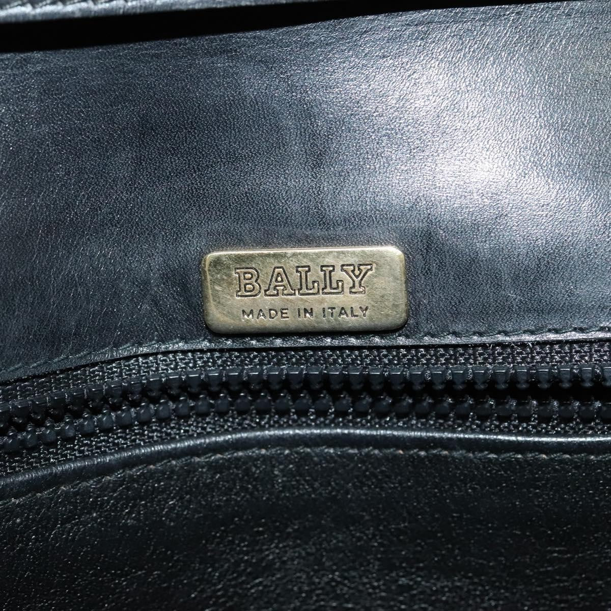 Bally Vintage Leather, Black, Leather, Shoulder Bag