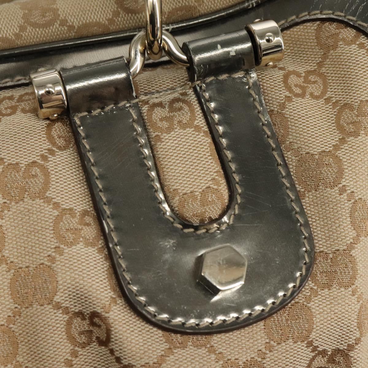 Gucci Bamboo, Beige, Canvas, handbag