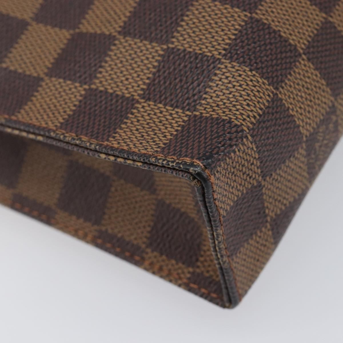Louis Vuitton Toiletry Pouch Damier, Brown, Canvas, Clutch
