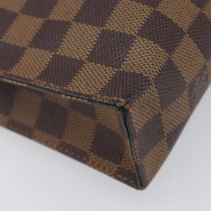 Louis Vuitton Toiletry Pouch Damier, Brown, Canvas, Clutch