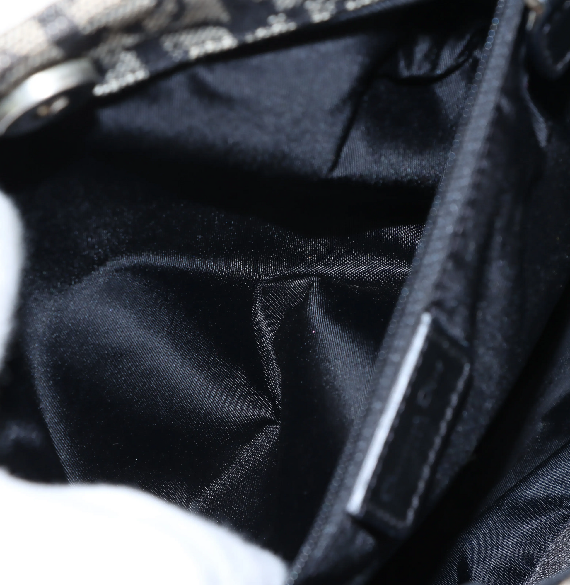 Christian Dior Trotteur Tote Bag Canvas, NAVY, CANVAS, Tote bag