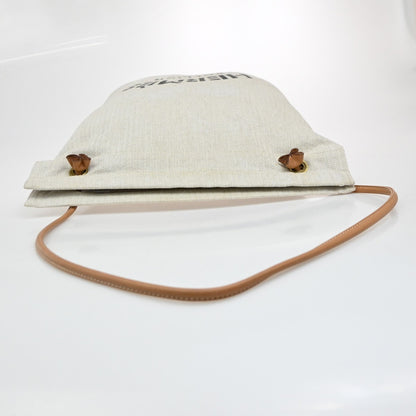 Hermes Aline Toile, Beige, Cotton, Handbag