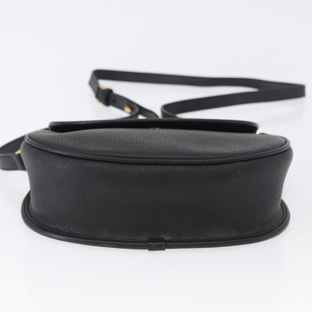 Gucci Vintage Leather, Black, Leather, Shoulder Bag