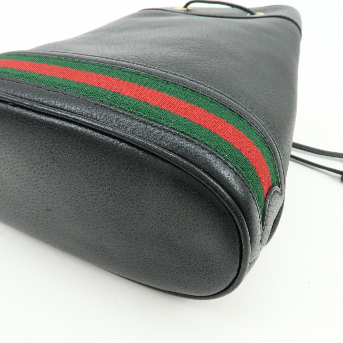 Gucci Ophidia Bucket Leather, Black, Leather, Handbag