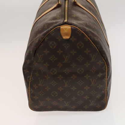 Louis Vuitton Keepall 55, Brown, Canvas, travel