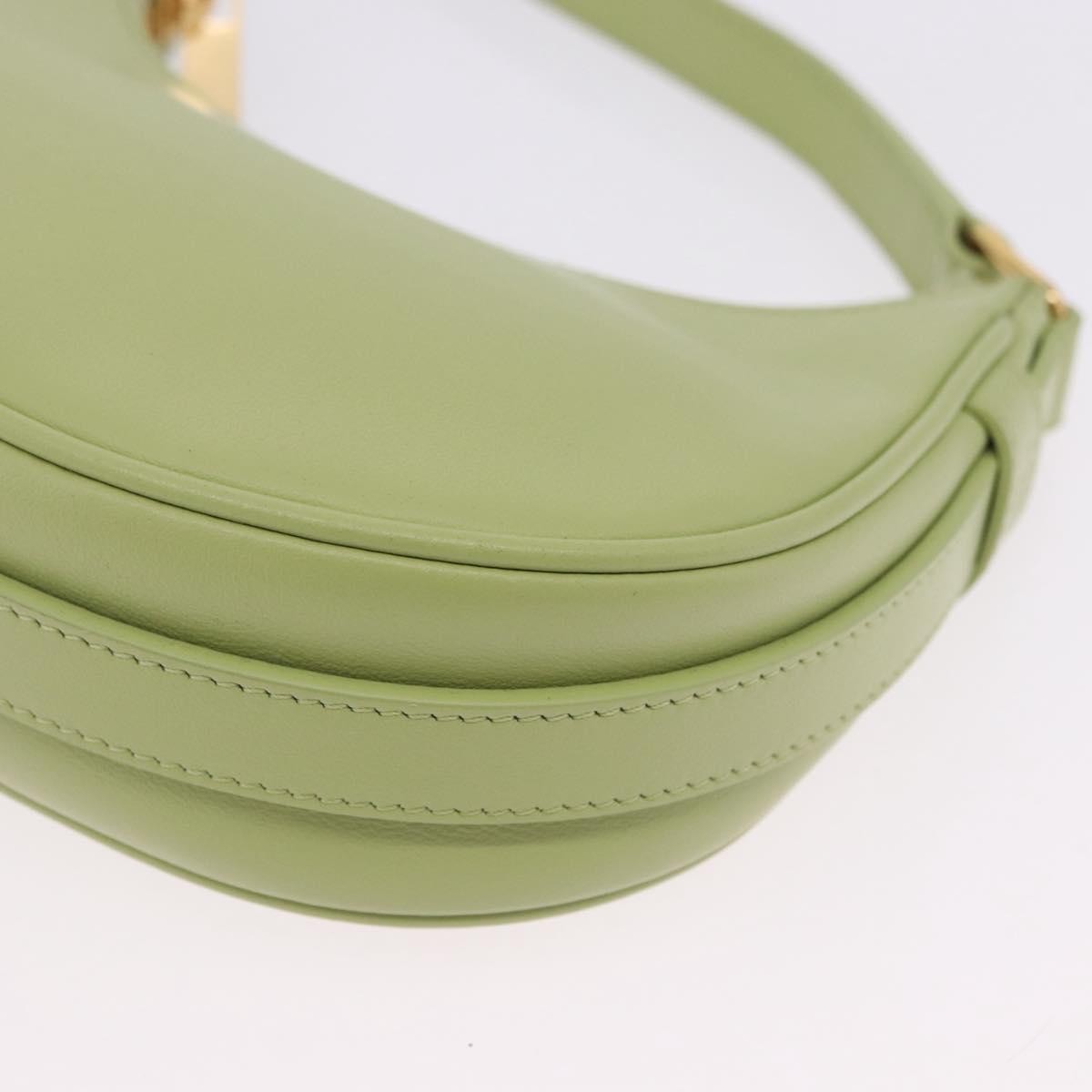 Celine Ava Leather, Green, Leather, Handbag