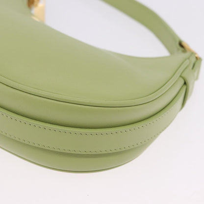 Celine Ava Leather, Green, Leather, Handbag