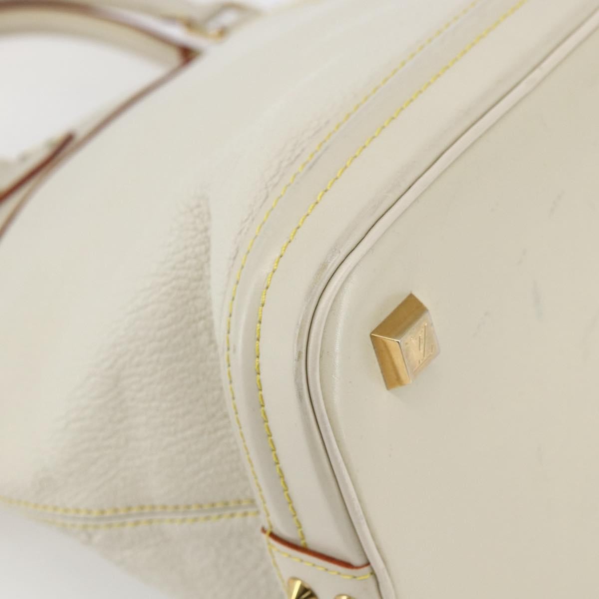 Louis Vuitton Suhali Lockit Leather, White, Leather, Handbag