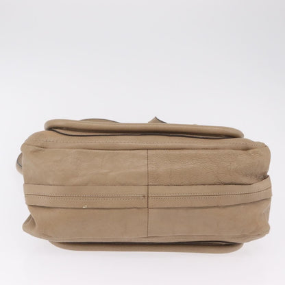 Chloe Paraty Top Handle Leather, Beige, Leather, Handbag