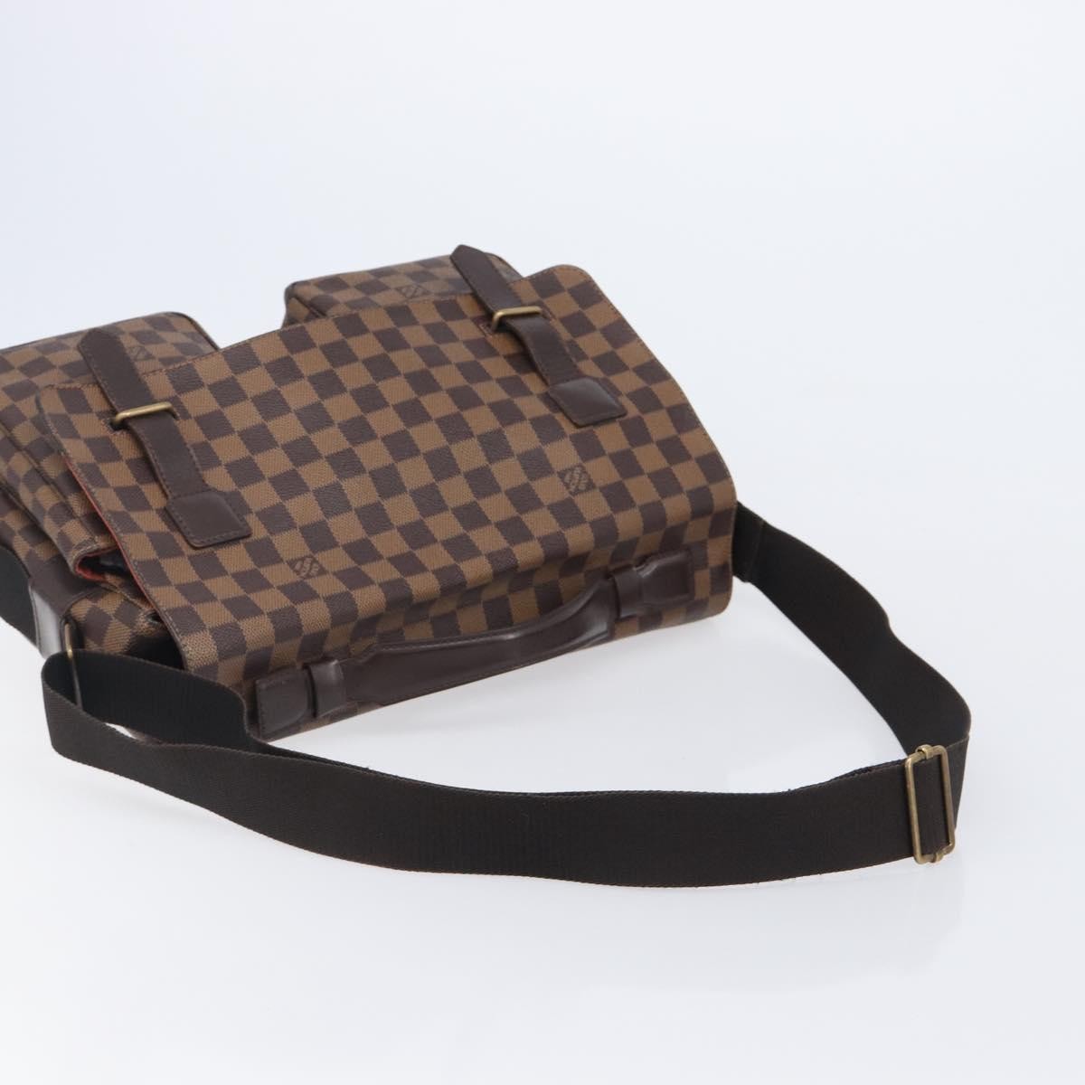 Louis Vuitton Broadway Damier Ebene, Brown, Canvas, Shoulder Bag