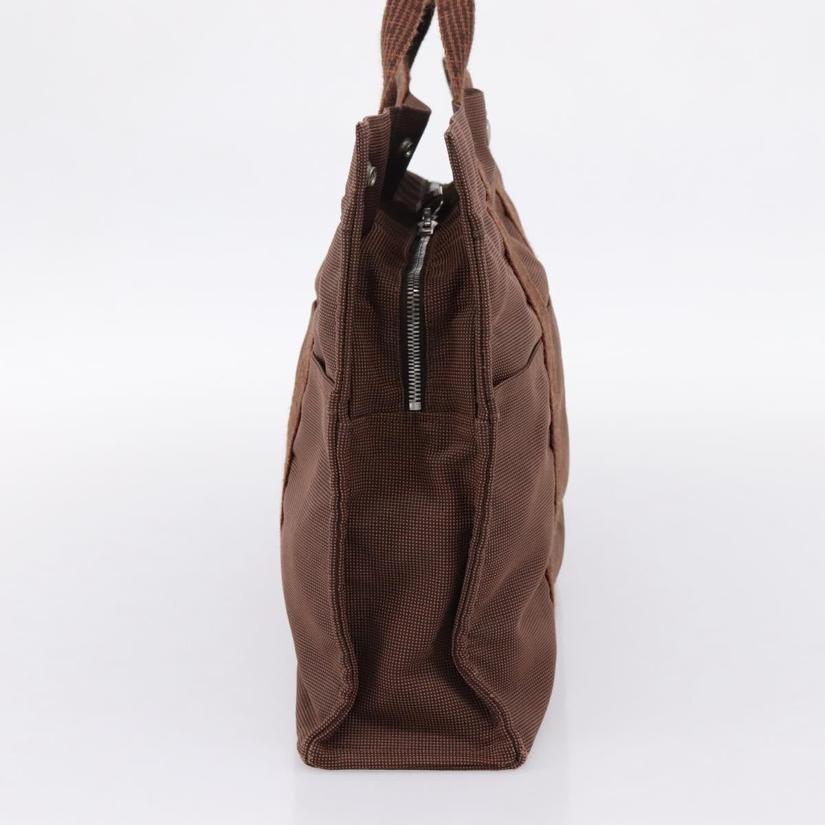 Hermes Fourre-tout Herline Fourre-tout Herline, Brown, Canvas, Tote Bag