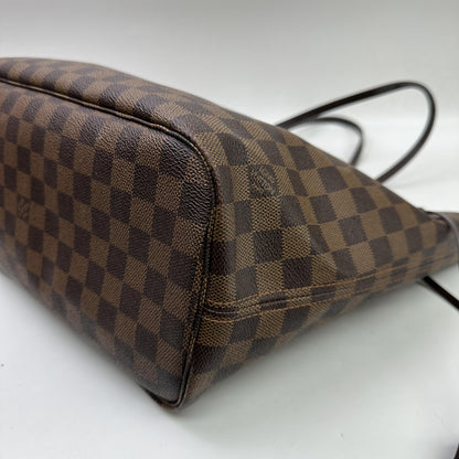 Louis Vuitton Neverfull Damier, Brown, Canvas, Tote Bag
