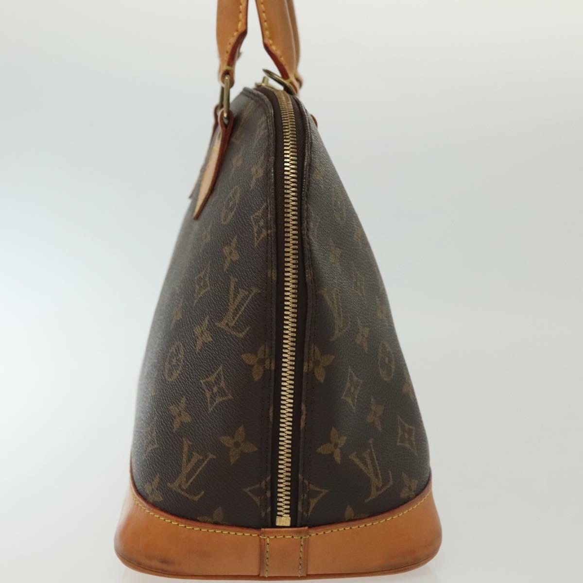 Louis Vuitton Alma Handbag Monogram Canvas, BROWN, CANVAS, Handbag
