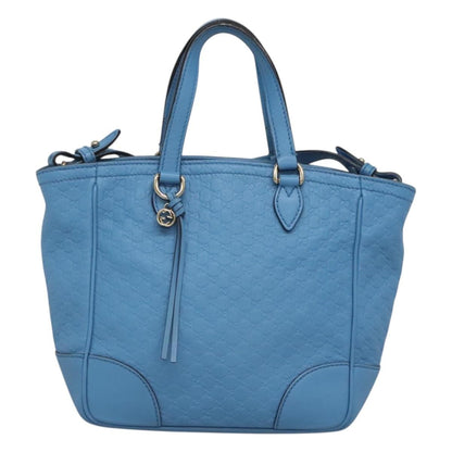 Gucci Bree Convertible Tote Microguccissima Leather, Blue, Leather, Tote Bag