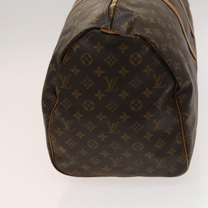 Louis Vuitton Keepall 55, Brown, Canvas, travel