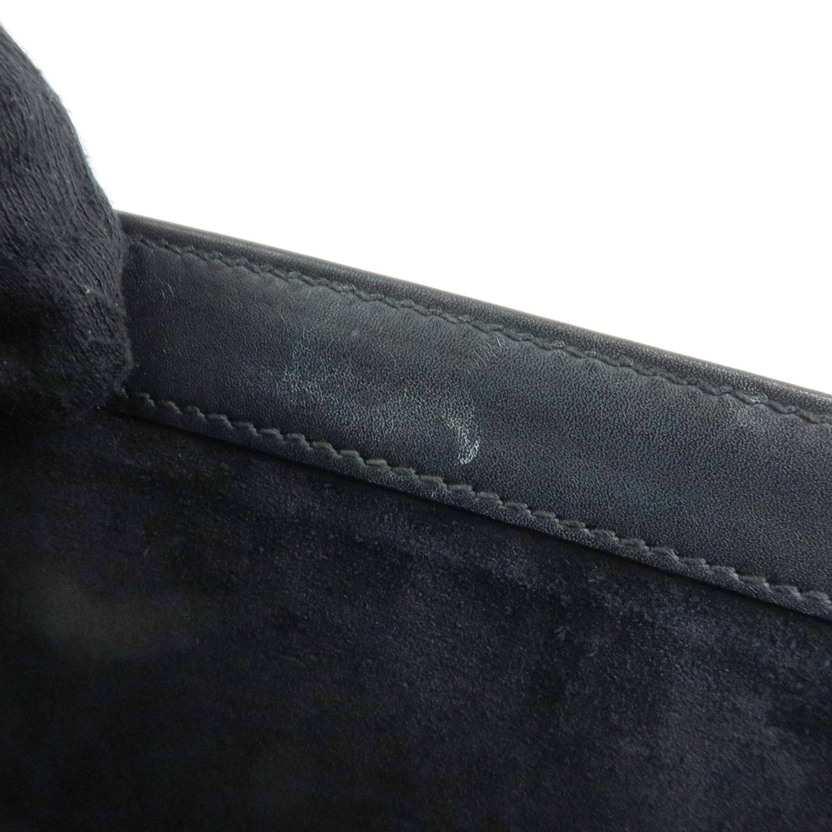 Saint Laurent Classic Monogram Tassel Leather, Black, Leather, Crossbody Bag